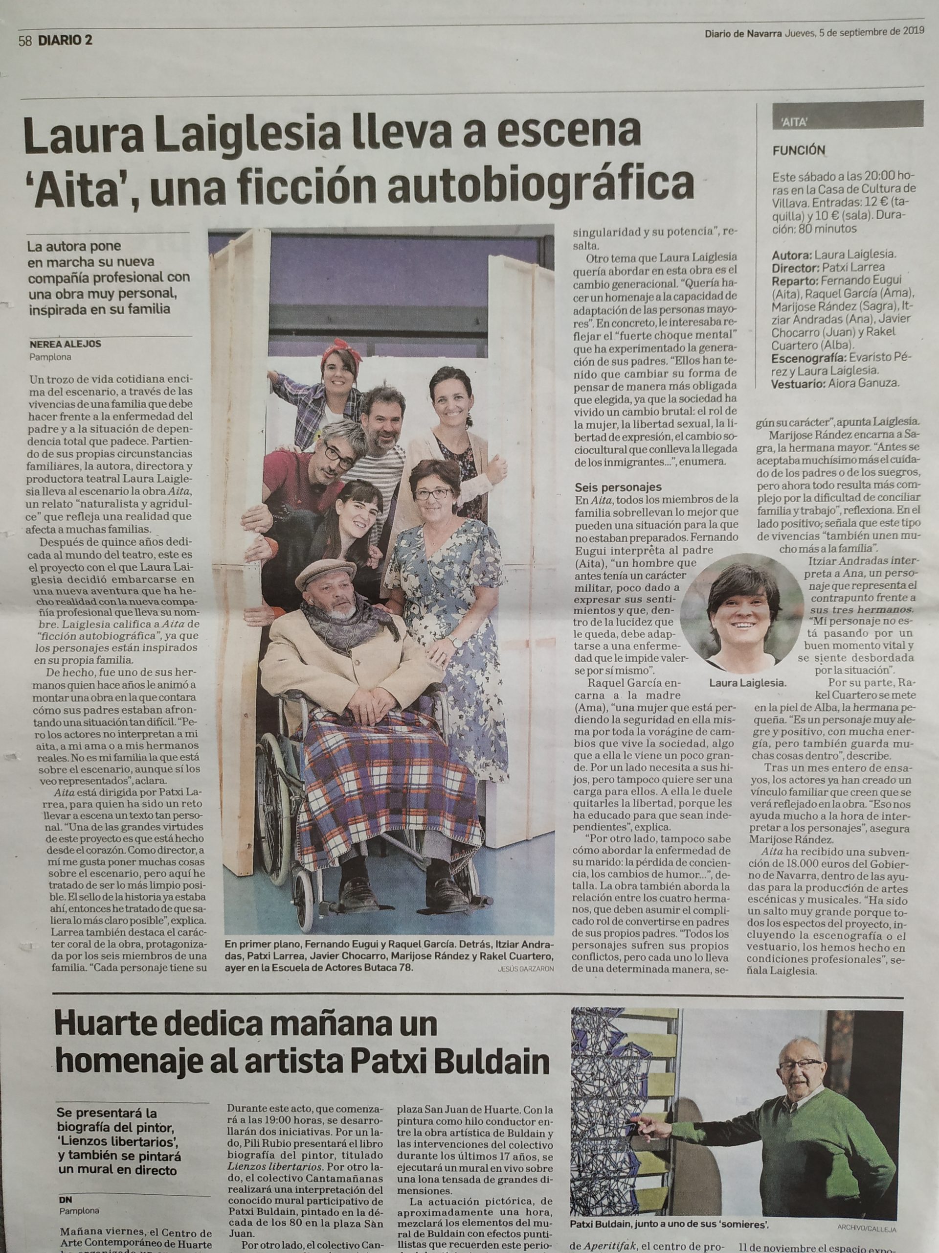 Artículo en Diario de Navarra